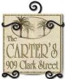 Personalized Palm Tree Ceramic Address / Welcome Plaque with Iron Holder