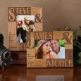 Romantic Personalized Picture Frames - Because of You Horizontal Design