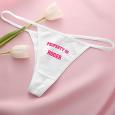 Personalized Ladies Bikini Thongs - Property Of Design