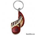 8th Note with Keys Keychain