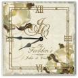 Personalized Magnolia Marble Clock with Stand