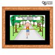 Runner Cartoon Print - Personalized