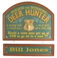 Deer Hunter Sign - Personalized
