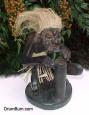 Wooden Native Drummer Figurine