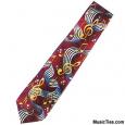 Bright Music Notes Tie