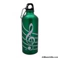 Music Note Sport Bottle - Green
