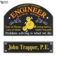 Engineer Small Hanging Sign - Personalized