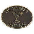 Personalized Margarita Outdoor Metal Plaque