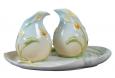 Cala Lily Salt and Pepper Set on Tray