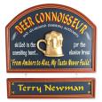 Beer Connoisseur Personalized Sign
