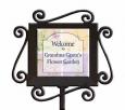 Personalized Pastels Ceramic and Iron Garden Stake