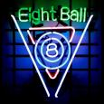 Lucky Eight-Ball Neon Sign