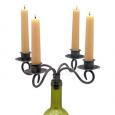 Heirloom Taper 4-Candle Wine Bottle Candelabra
