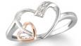 White & Yellow Gold Set Diamond Ring