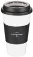 Travel Mug With Black Silicone Top & Sleeve