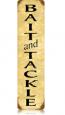 Bait and Tackle Vintage Metal Sign