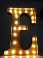 Vintage Marquee Light - Letter E