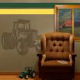 Farm Tractor Wall Shadow