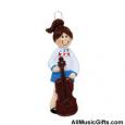 Girl with Cello Ornament