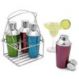 Mini Cocktail Shakers - Stainless Steel Set of 4