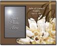 Personalized Brown Tulips Photo Frame