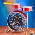 Decorative Drumset Fan