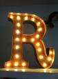 Vintage Marquee Light - Letter R