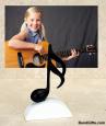 16th Note Sculpture Photo Holder