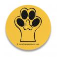 Yellow Paw Sticker
