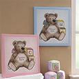 Teddy Bear Personalized Baby Canvas Art Nursery Decor