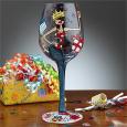 Happy Birthday Hand-Painted Wine Glass for Women
