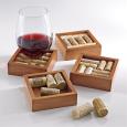 Wine Cork Drink Coasters Kit, Set of 4
