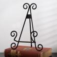 Elegant Black Scroll Metal Display Easel