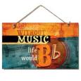 Without Music Life Would B Flat Sign