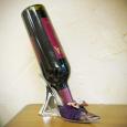 Purple Lace Metal Wine Bottle Holder