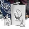 Cowboy Liquor Flask Gift Set