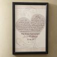 Wedding & Anniversary Personalized Canvas Art - Love Is Patient - Small