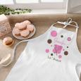 Lil Baker Personalized Kids Apron with Polka Dots