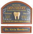 Personalized Dentist Hanging Sign