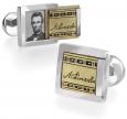 Abraham Lincoln Signature Cuff Links With Sliding Door
