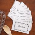 Recipe Card Box Divider Set