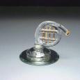 French Horn Glass Figurine