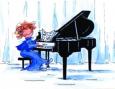 Notecards - Girl Playing Piano