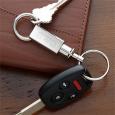 Personalized Silver Valet Key Fob With Monogram
