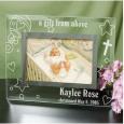 Engraved New Baby Glass Frame