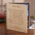 Personalized Wood Photo Album - Mother Poem