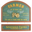 Farmer Hanging Sign - Personalized