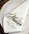 Personalized Family Name Napkin Set