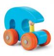 Ready, Set, Go! - Large Blue Wood Car