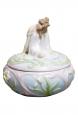 Sitting Girl Porcelain Trinket Box